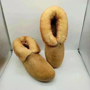 Sunrise Leather Company Women's Bootie Sleepers Size 7 Suede Leather Round Toe